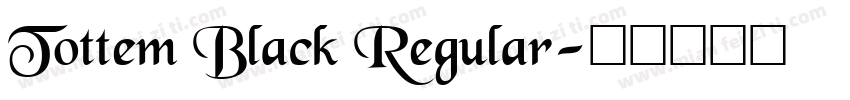 Tottem Black Regular字体转换